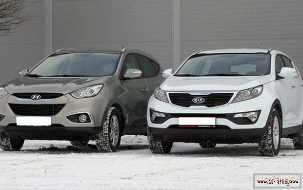 Vredno konkurenti na svetovnem trgu - Hyundai ix35 in Kia Sportage crossovers