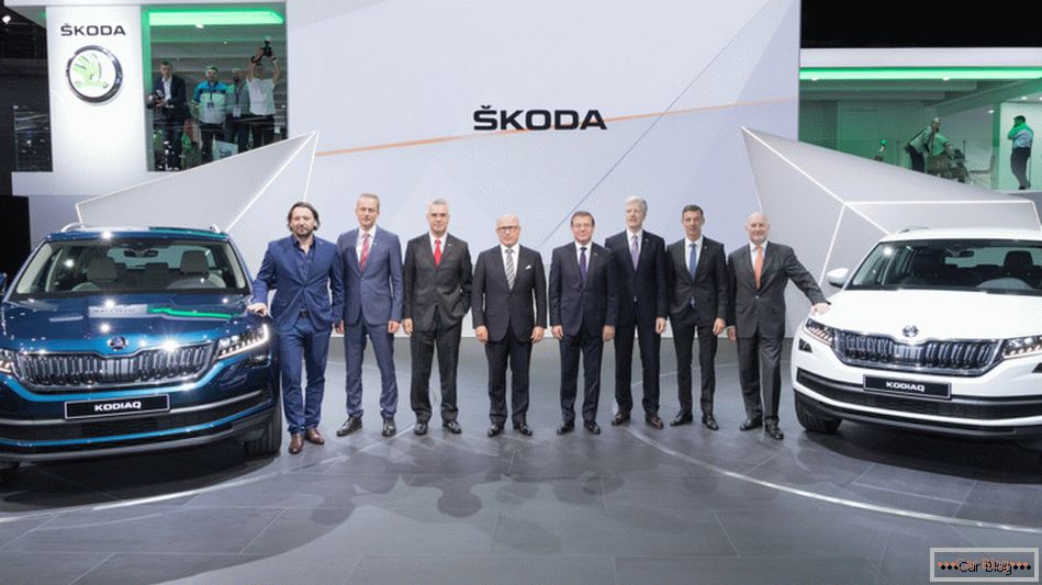 Čehi na avtomobilskem salonu v Parizu so predstavili crossover Skoda Kodiaq