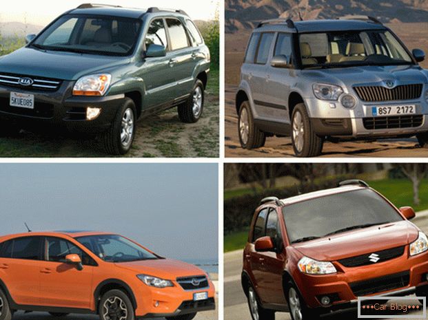 Primerjajte Skoda Yeti, Kia Sportage, Subaru XV in Suzuki SX4