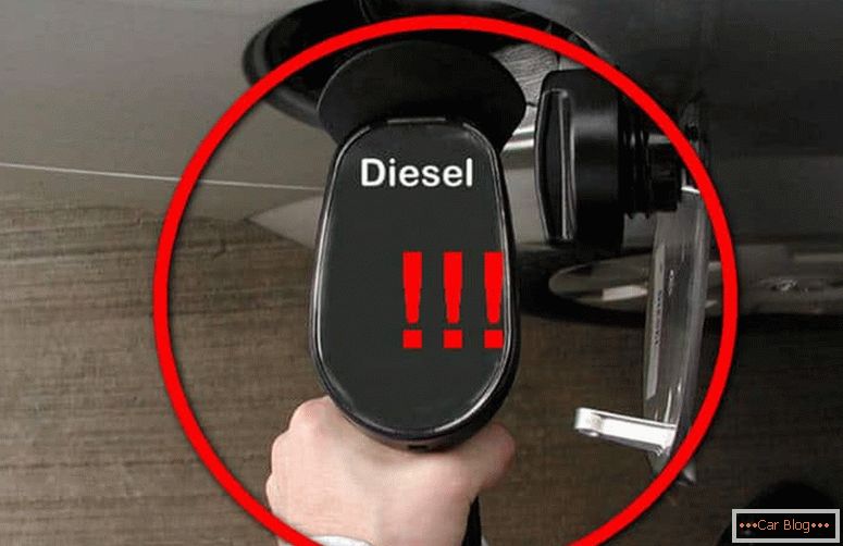kako se bo avtomobil obnašal, če namesto dizelskega goriva brušijo bencin