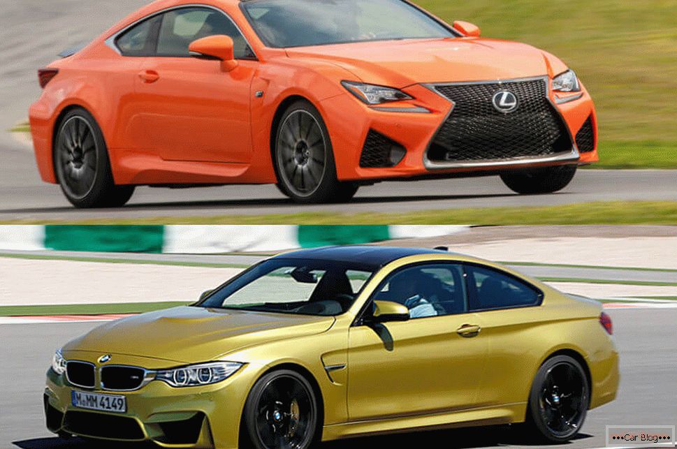Športne avtomobile Lexus in BMW