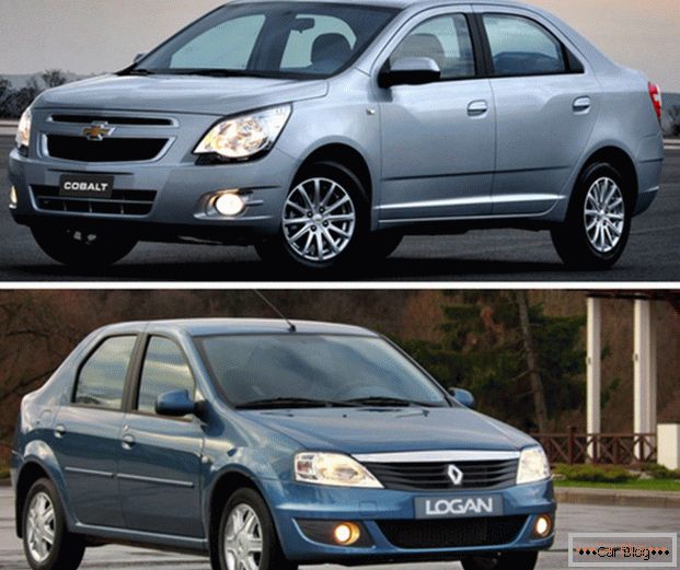 Primerjava avtomobilov Renault Logan in Chevrolet Cobalt