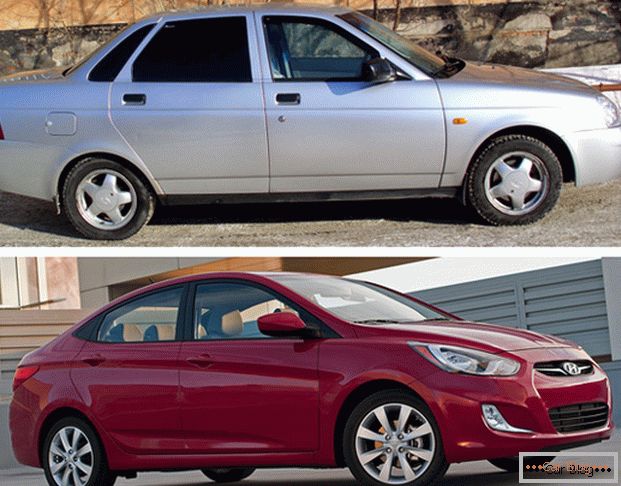 LADA Priora in avtomobili Hyundai Accent so zaradi številnih dejavnikov postali konkurenti na ruskem trgu.