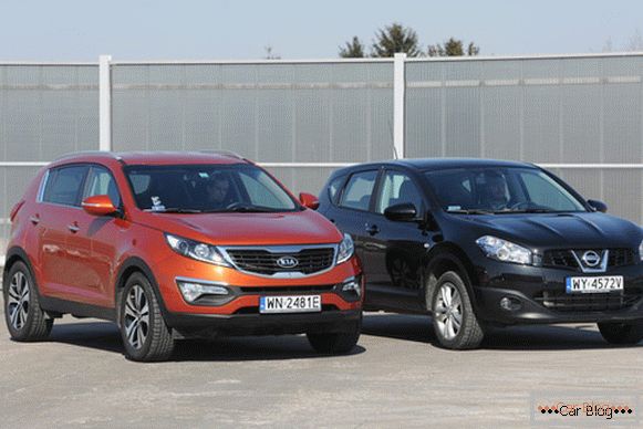 Primerjava dveh konkurentov na prodajnem trgu: Kia Sportage in Nissan Qashqai