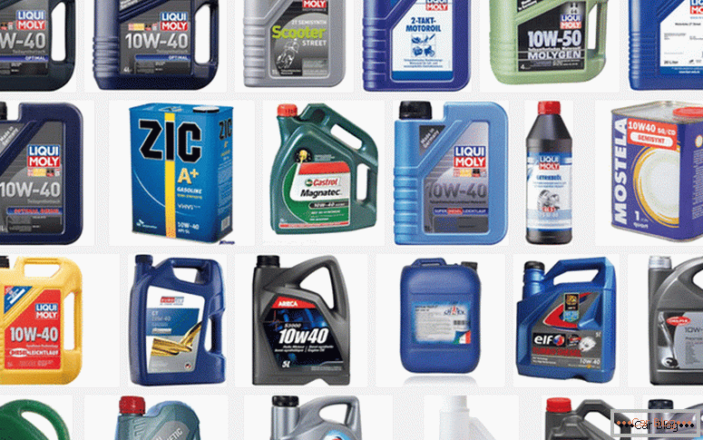 kako je izbor motornega olja za blagovno znamko avtomobila