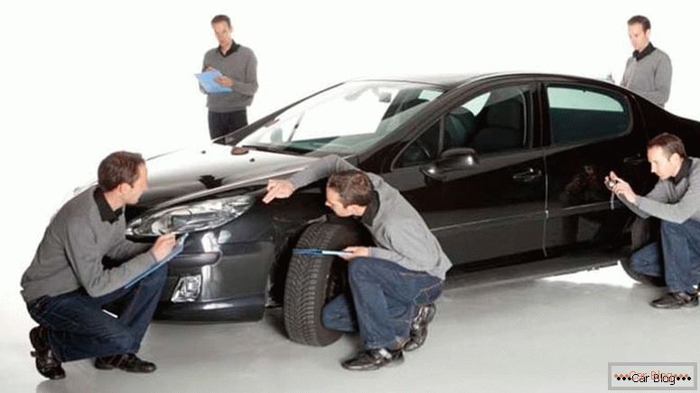 Ocena avtomobila strokovnjakov zavarovalnice