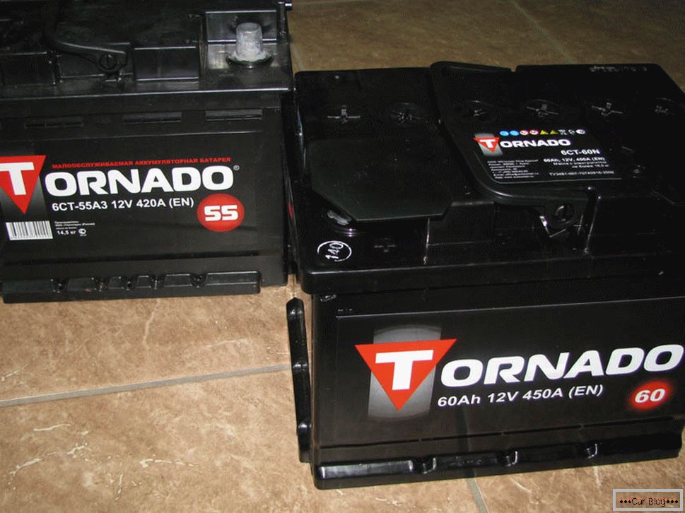 Tip baterije Tornado