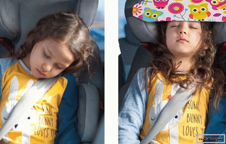 povoj za spanje otroka v avtu