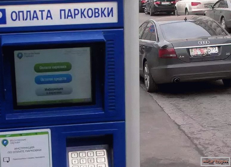 kakšni so načini plačila za parkiranje v Moskvi