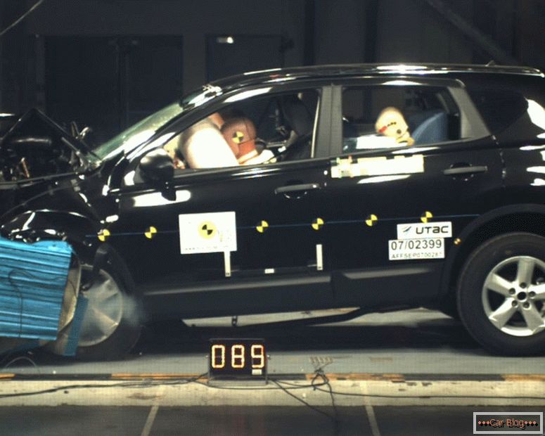 Nissan Qashqai varnostni testni pogon