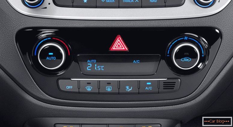 Nadzor klimatske naprave pri Hyundai Solaris