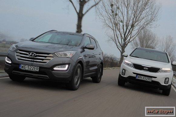 Hyundai Santa Fe in Kia Sorento sta priljubljena prestopka srednjega razreda iz Koreje