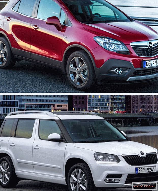 Несмотря на свои существенные различия, автомобили Opel Mocha in Skoda Yeti очень популярны среди автолюбителей