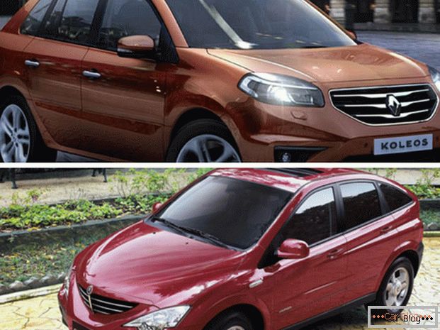 Primerjaj avtomobile Renault Koleos in SsangYong Actyon