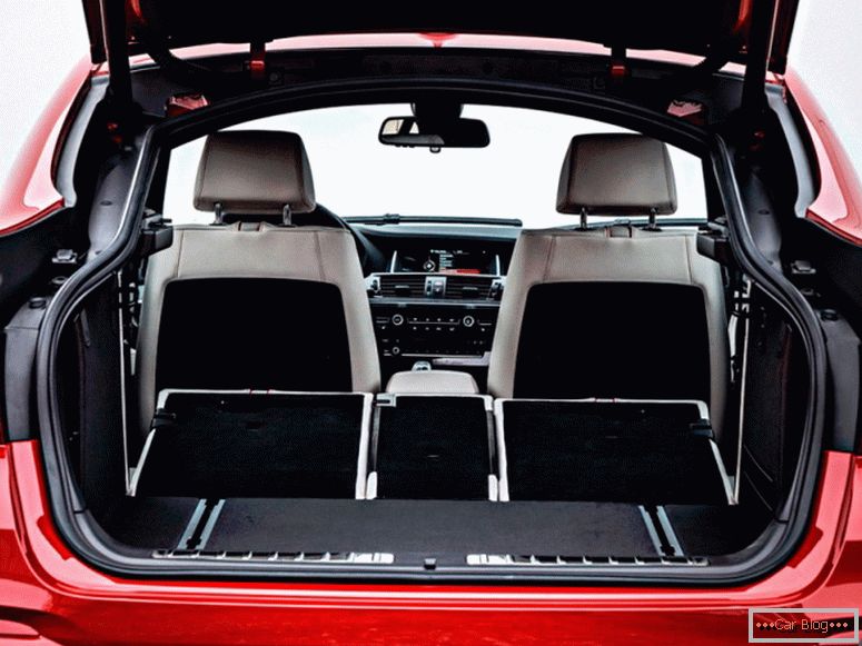 Prtljažni prostor avtomobila BMW X4